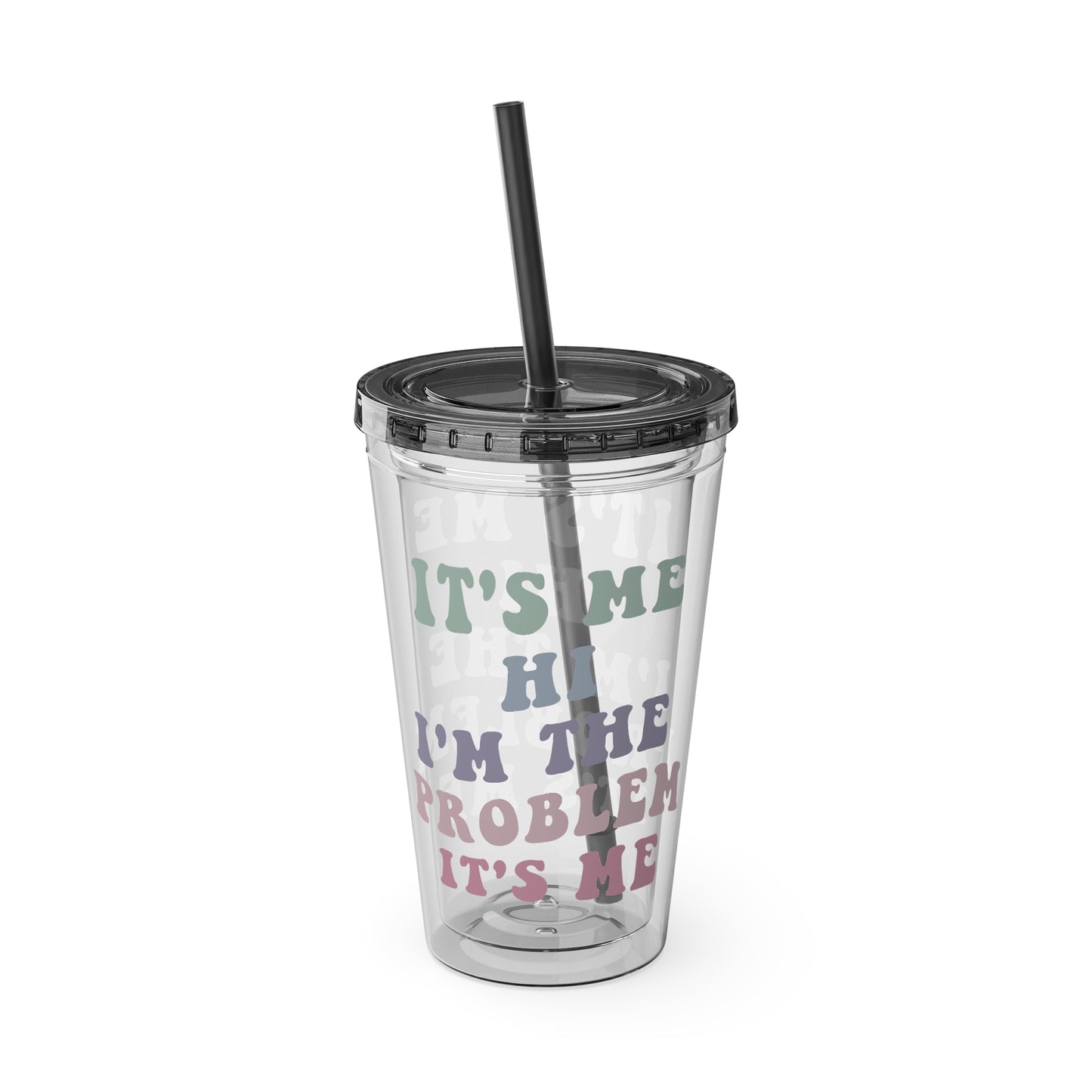 Taylor Swift It's Me Hi Sunsplash Tumbler with Straw