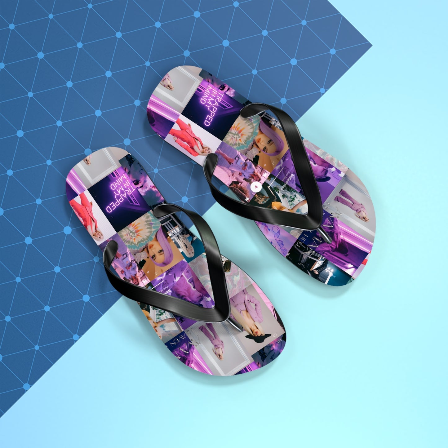 Ava Max Belladonna Photo Collage Flip Flops