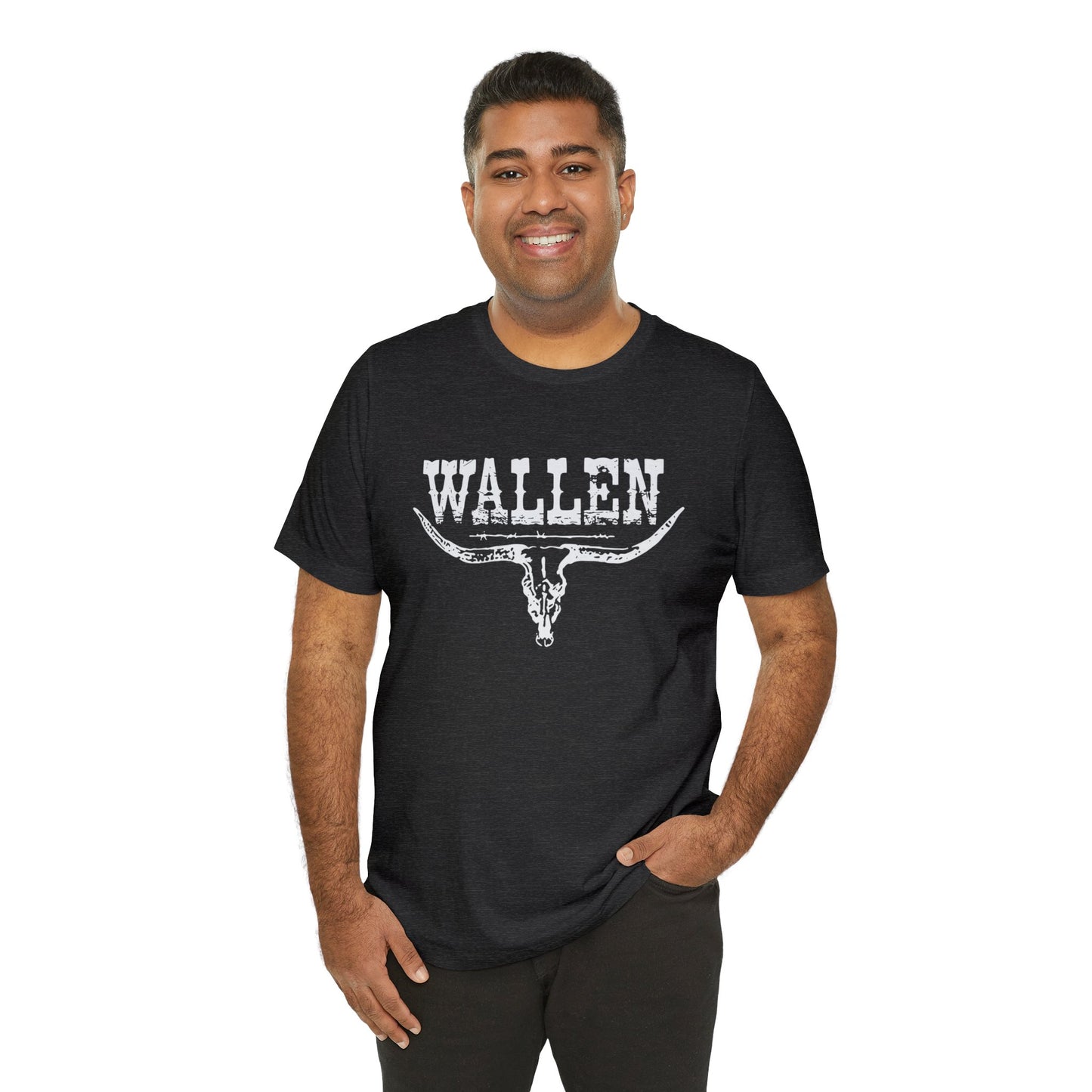 Morgan Wallen White Logo Unisex Jersey Short Sleeve Tee Shirt