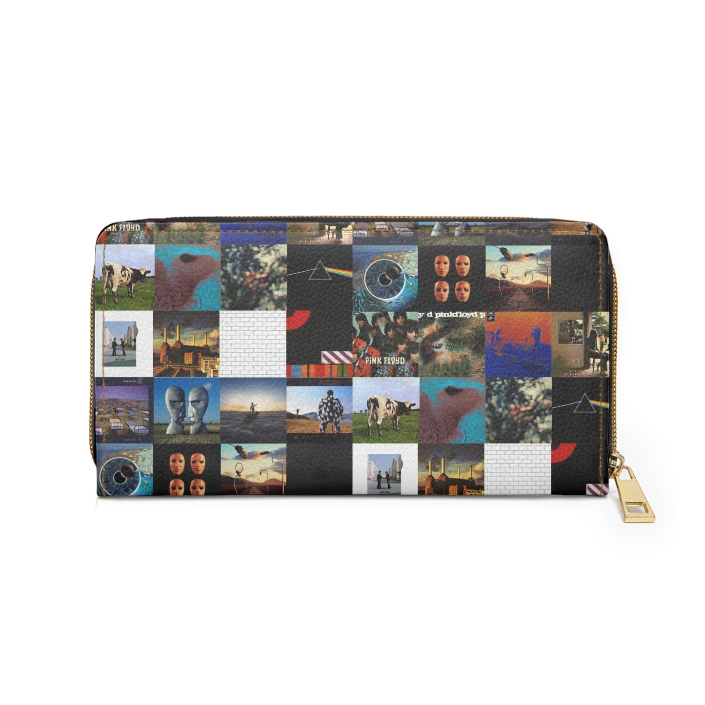 Pink Floyd Album Cover Collage Zipper Wallet