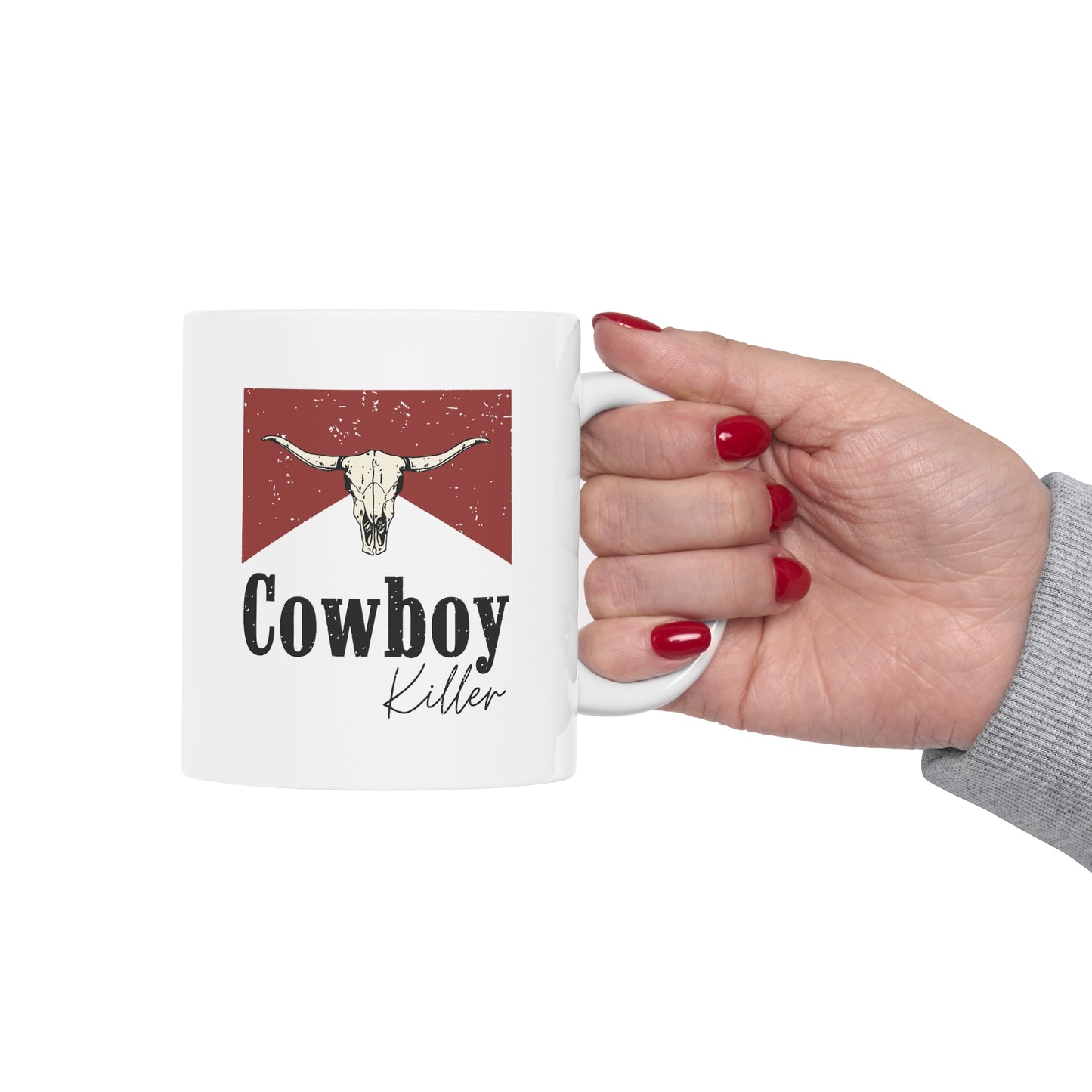 Morgan Wallen Cowboy Killer White Ceramic Mug