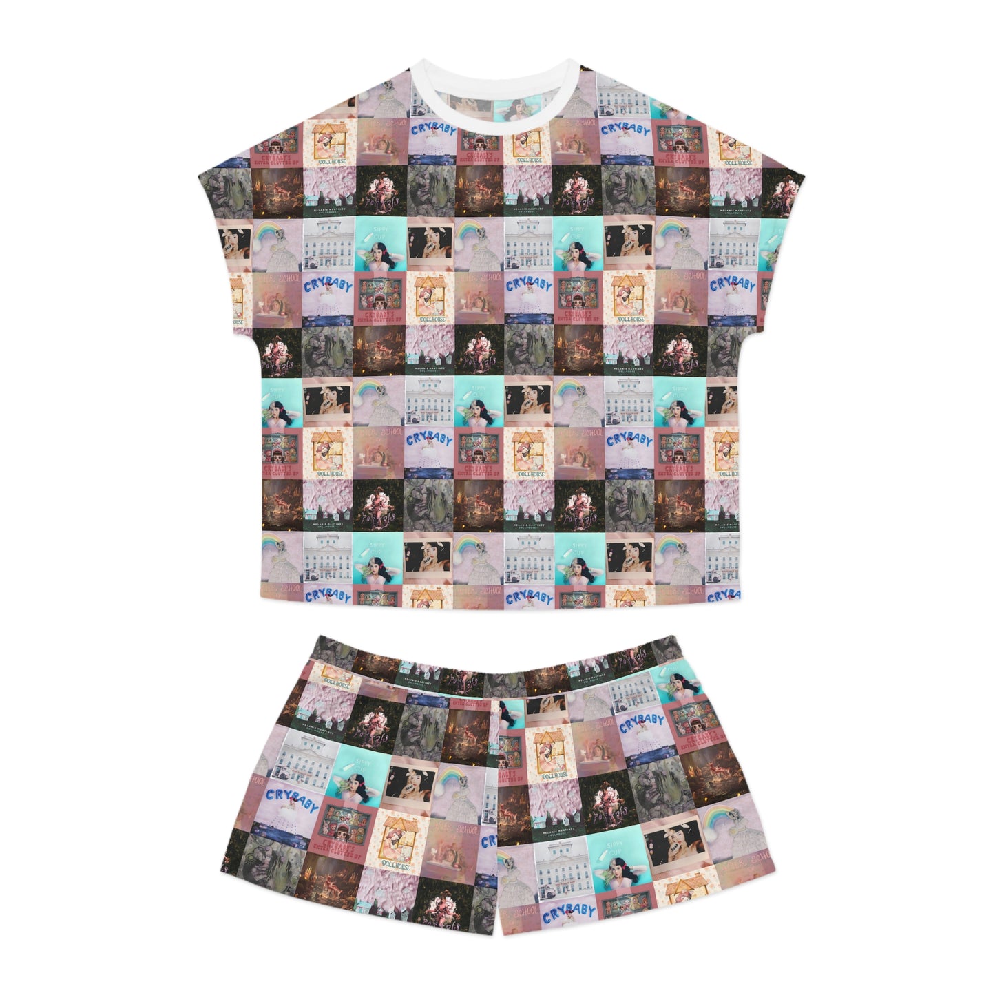 Melanie Martinez Album Art Collage Women's Short Pajama Set