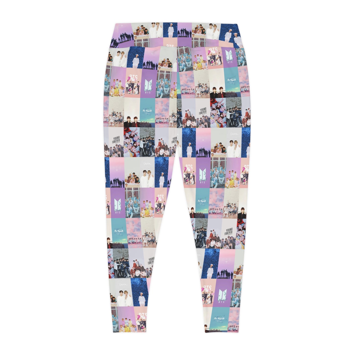 BTS Pastel Aesthetic Collage Plus Size Leggings