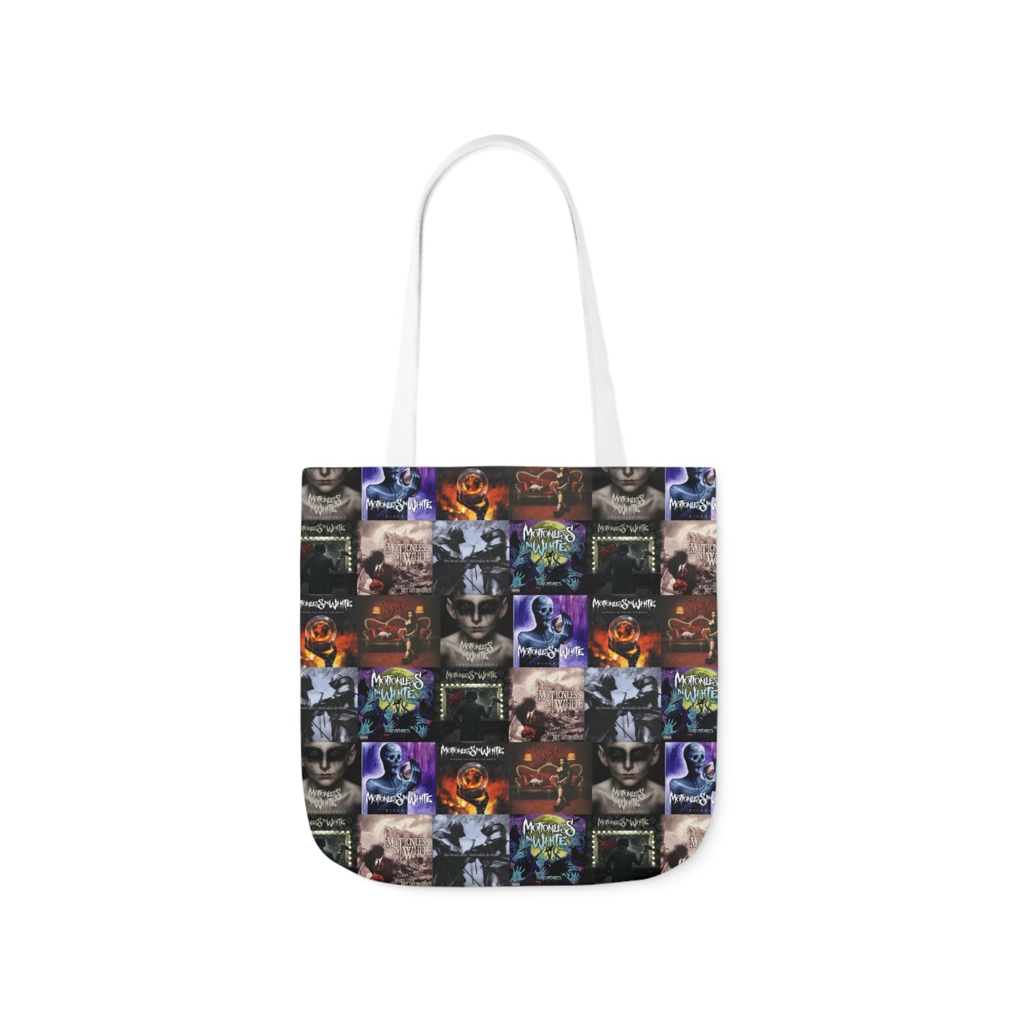 Motionless In White Album Cover Collage Polyester Canvas Tote Bag