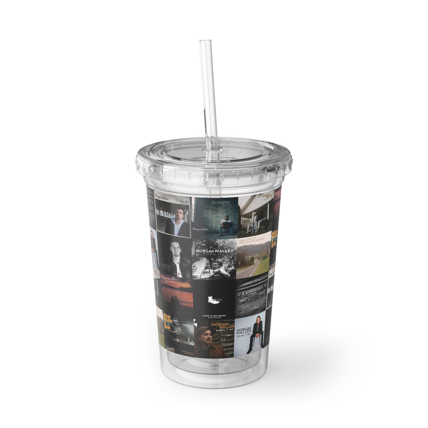 Morgan Wallen Album Cover Collage Suave Acrylic Cup