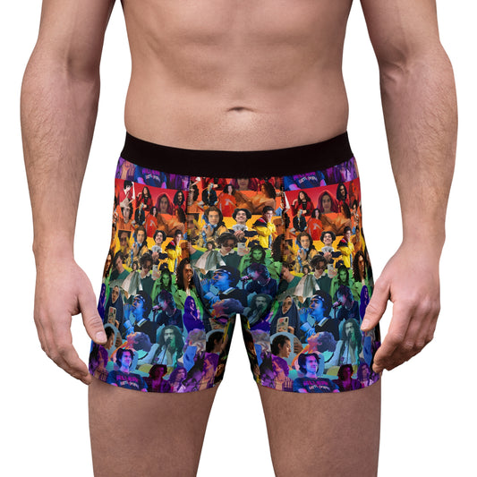 Conan Grey Rainbow Photo Collage Men's Boxer Briefs