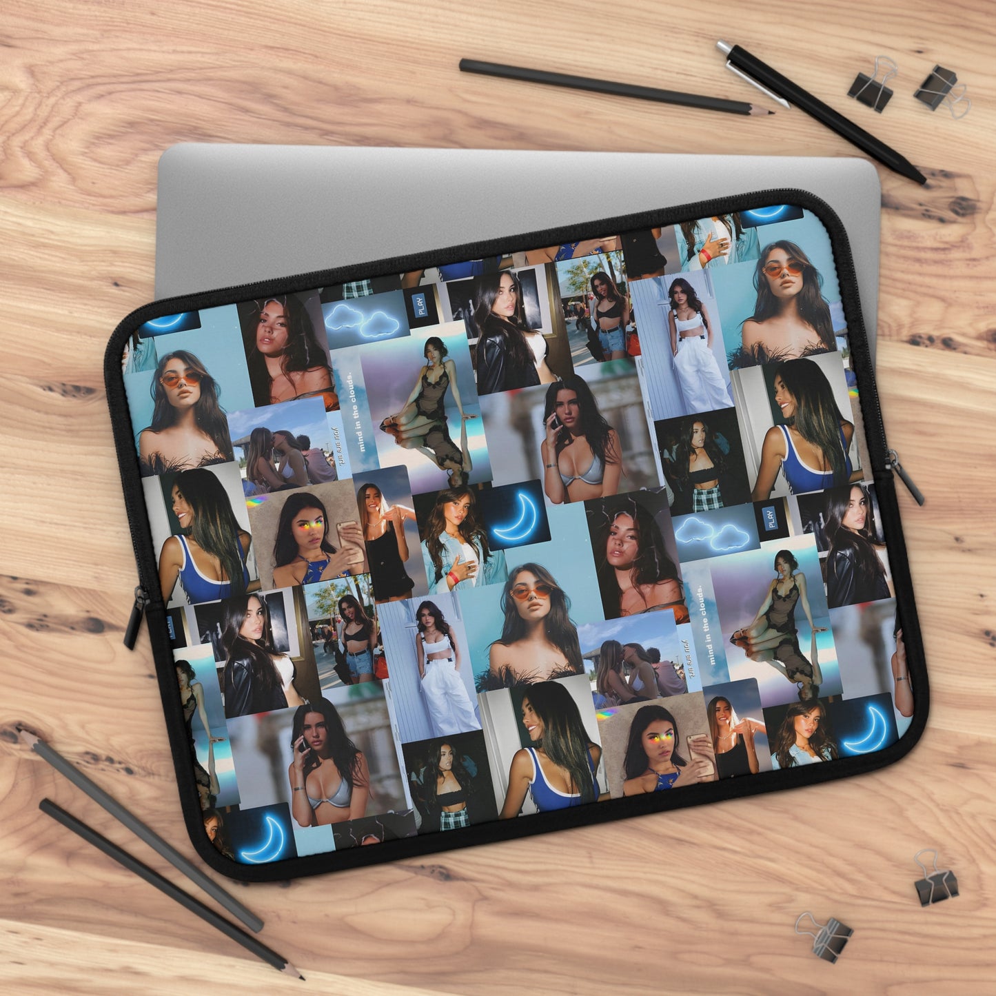 Madison Beer Mind In The Clouds Collage Laptop Sleeve