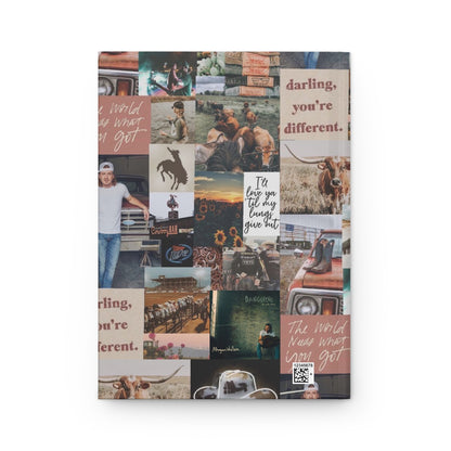 Morgan Wallen Darling You're Different Collage Hardcover Journal