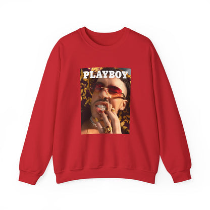 Bad Bunny Playboy Cover Unisex Heavy Blend Crewneck Sweatshirt