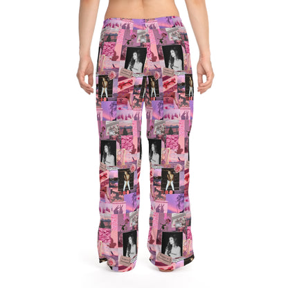 Ariana Grande Pink Aesthetic Collage Women's Pajama Pants