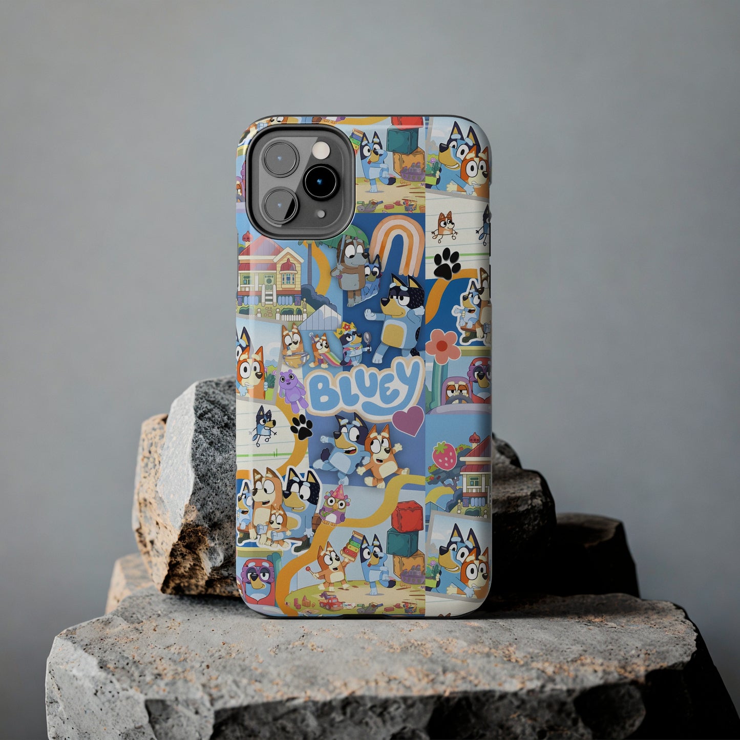 Bluey Playtime Collage Tough Phone Cases