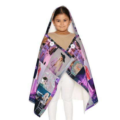 Ava Max Belladonna Photo Collage Youth Hooded Towel