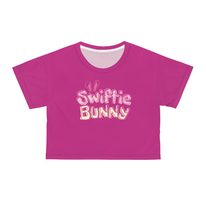 Taylor Swift Easter Swiftie Bunny Crop Tee