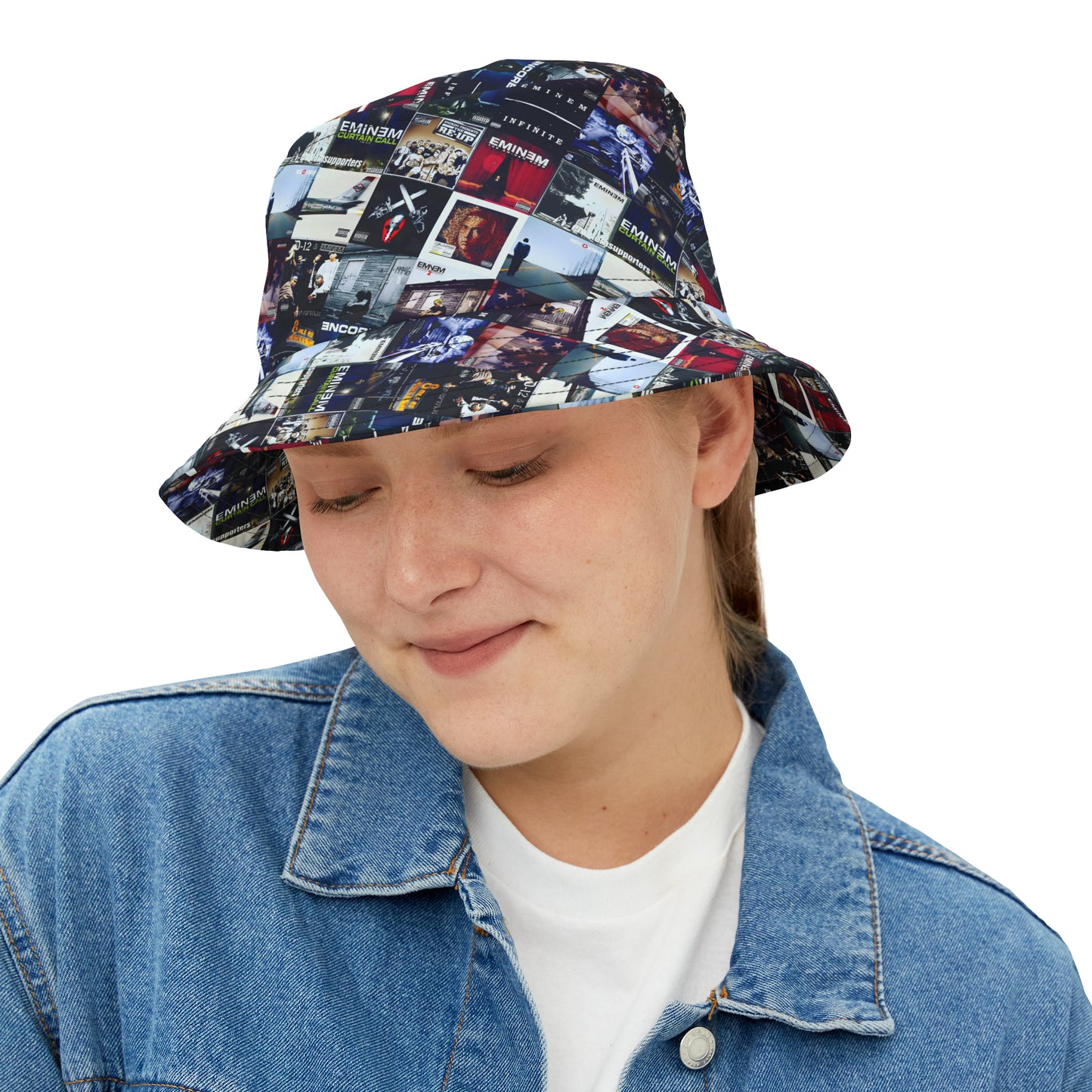 Eminem Album Art Cover Collage Bucket Hat