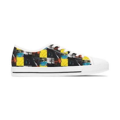 Post Malone Album Art Collage Women's Low Top Sneakers