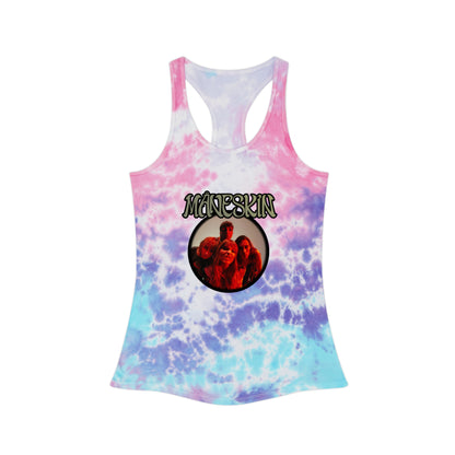 Måneskin Circular Group Photo Tie Dye Racerback Tank Top