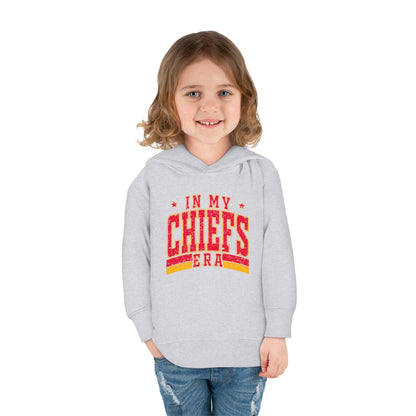 Taylor Swift In My Chiefs Era Toddler Pullover Fleece Hoodie