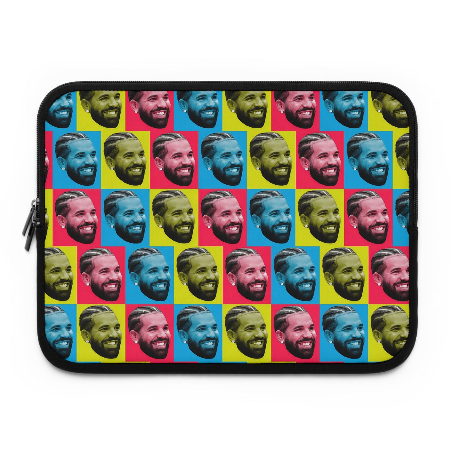 Drake Colored Checker Faces Laptop Sleeve