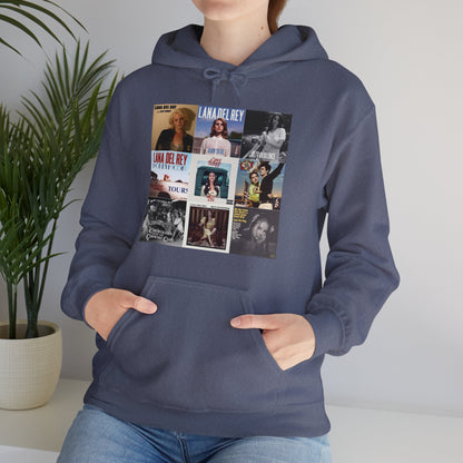 Lana Del Rey Album Cover Collage Unisex Heavy Blend Hooded Sweatshirt