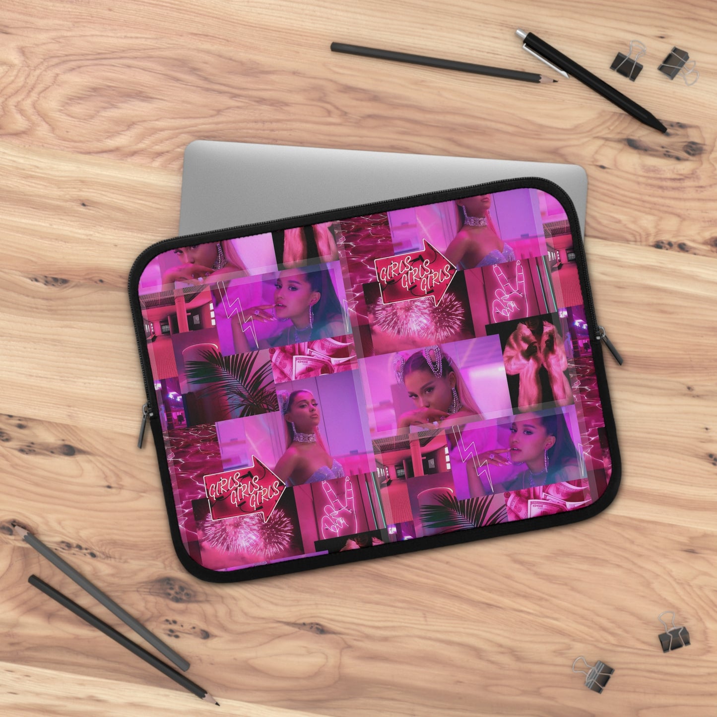 Ariana Grande 7 Rings Collage Laptop Sleeve