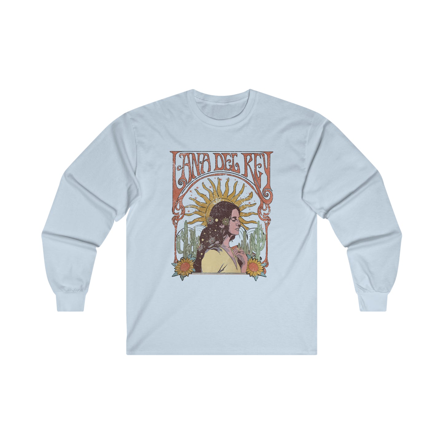 Lana Del Rey Vintage Artwork Ultra Cotton Long Sleeve Tee Shirt