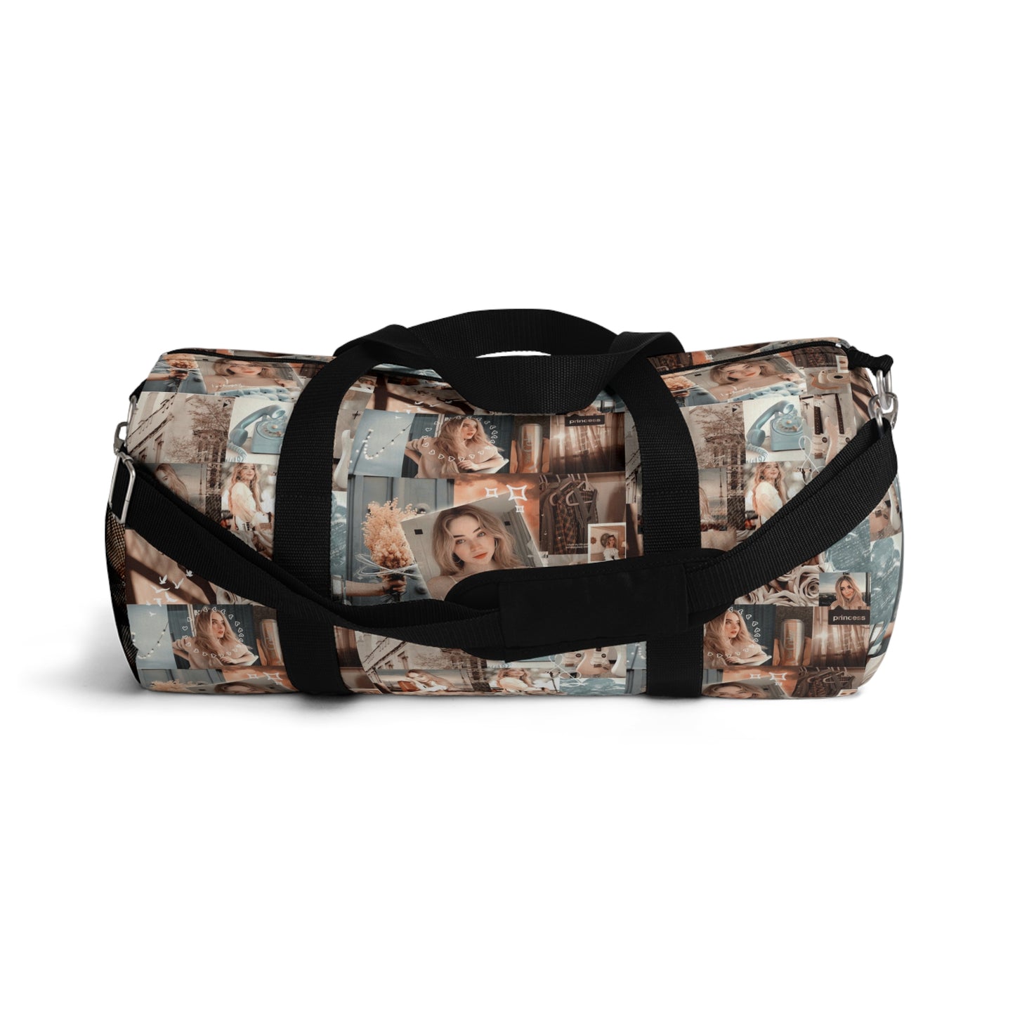 Sabrina Carpenter Peachy Princess Collage Duffel Bag