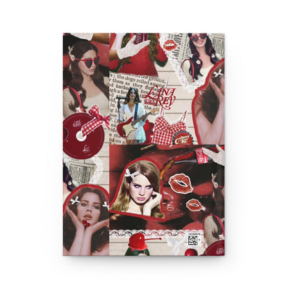 Lana Del Rey Cherry Coke Collage Hardcover Journal