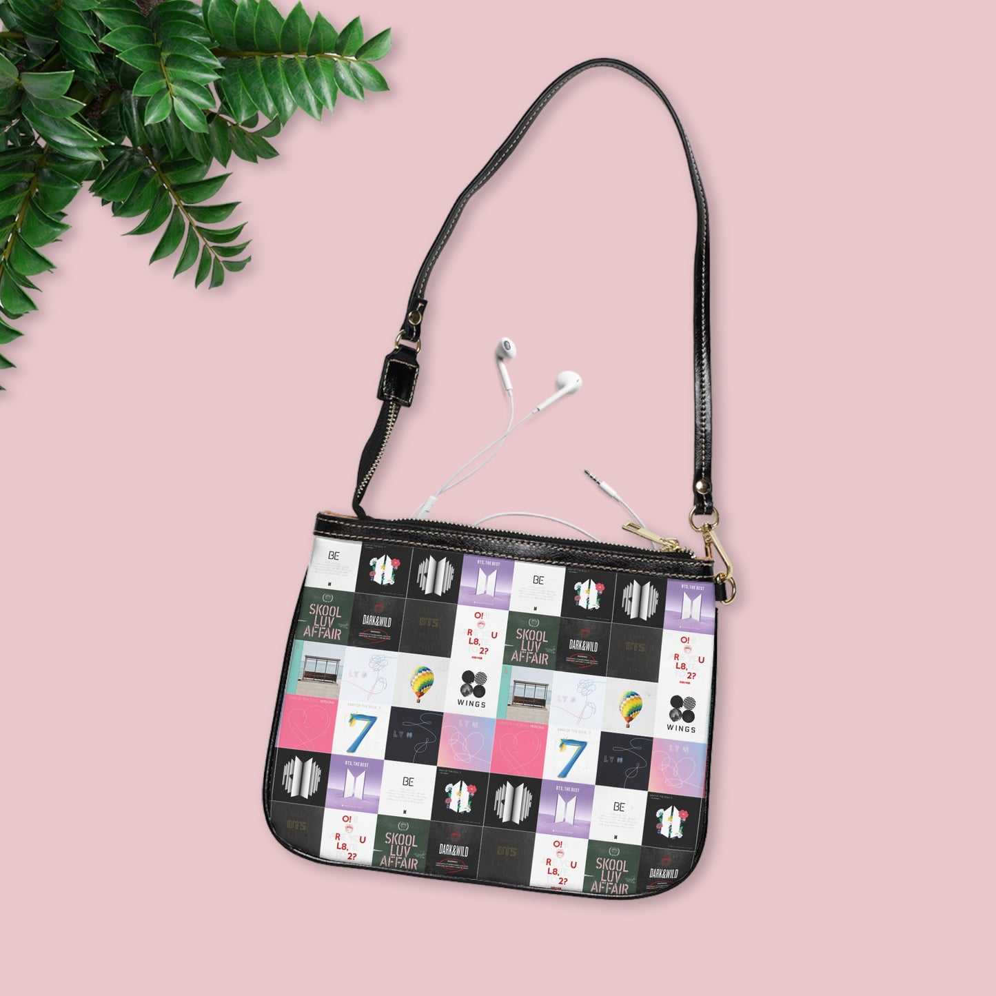 BTS Album Cover Art Collage Small Shoulder Bag