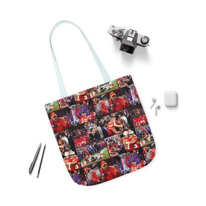 Kansas City Chiefs Superbowl LVIII Championship Victory Collage Polyester Canvas Tote Bag