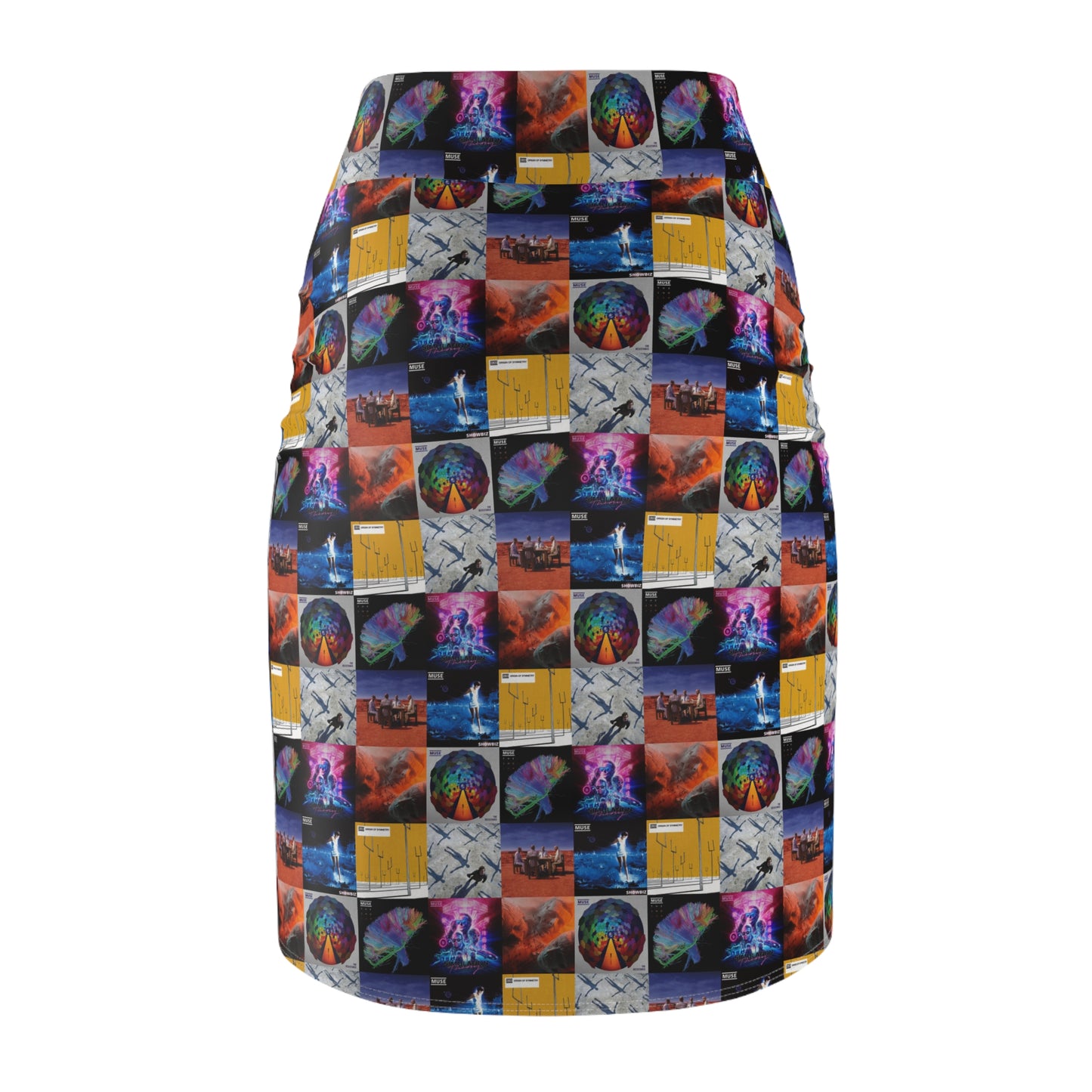 Muse Album Cover Collage Women's Pencil Skirt