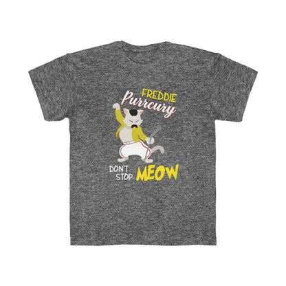 Queen Don't Stop Meow Freddie Purrcury Kids Regular Fit Tee