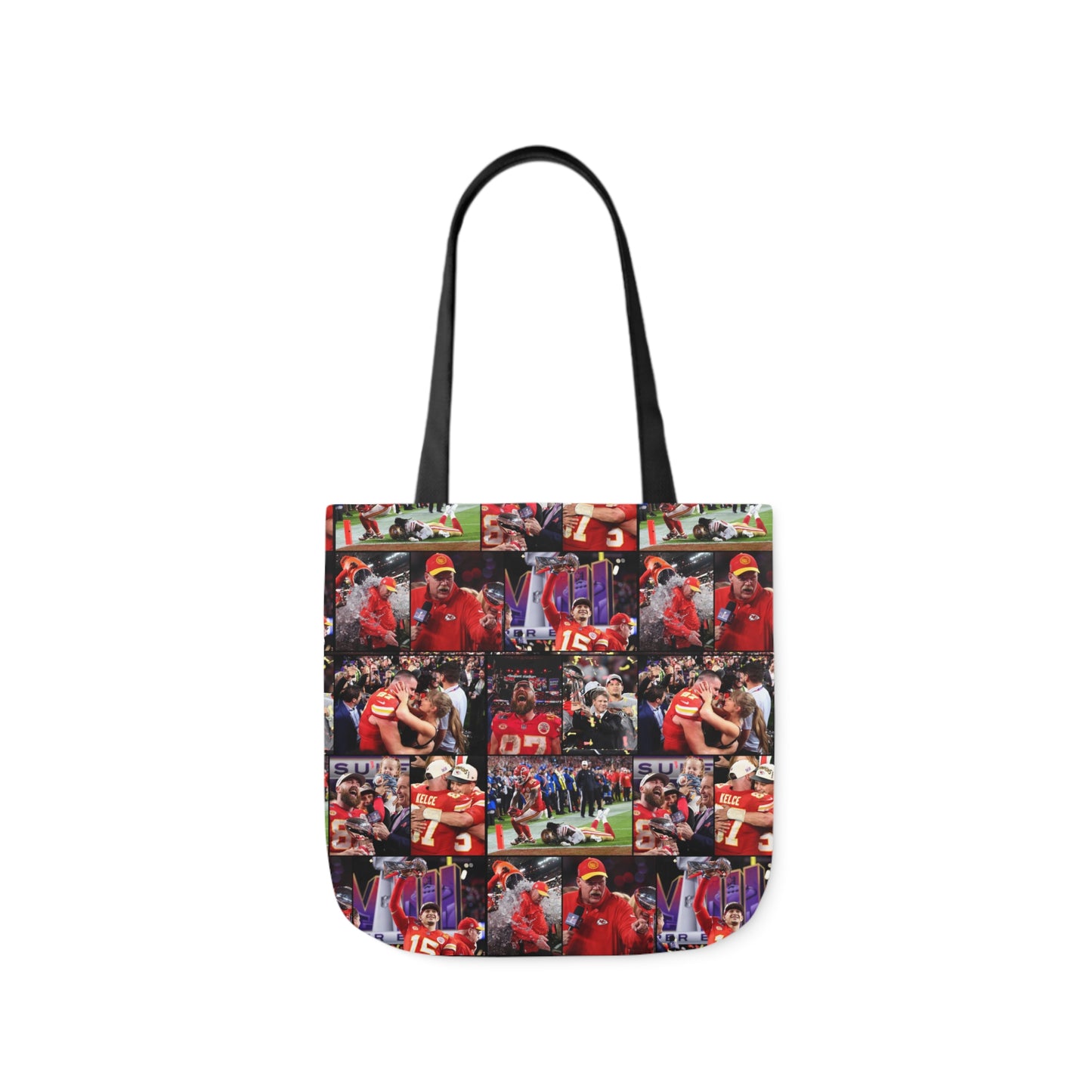 Kansas City Chiefs Superbowl LVIII Championship Victory Collage Polyester Canvas Tote Bag