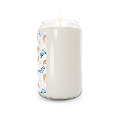 Bluey Rainbows & Flowers Pattern Scented Candle
