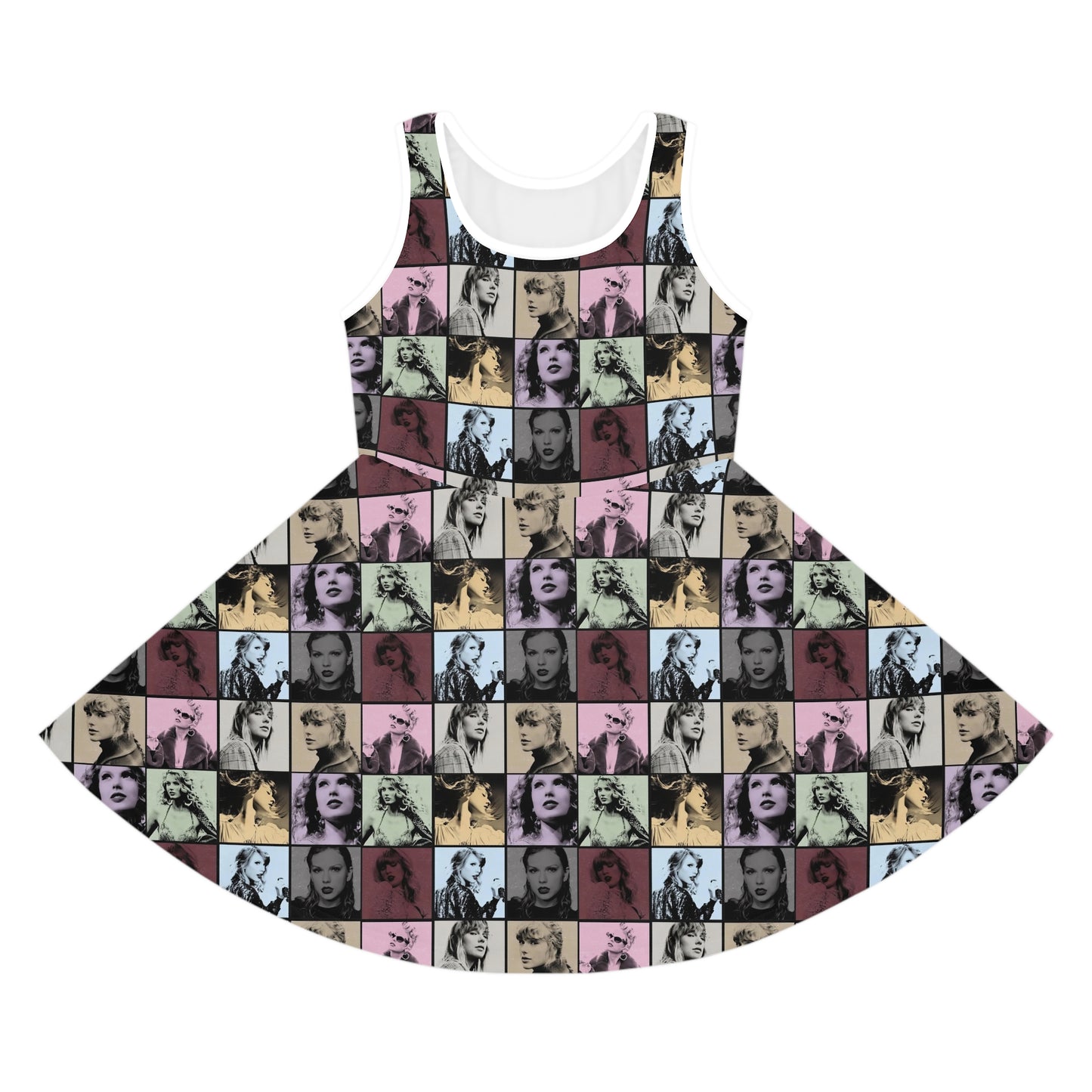 Taylor Swift Eras Collage Girls' Sleeveless Sundress