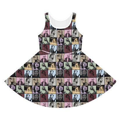 Taylor Swift Eras Collage Girls' Sleeveless Sundress