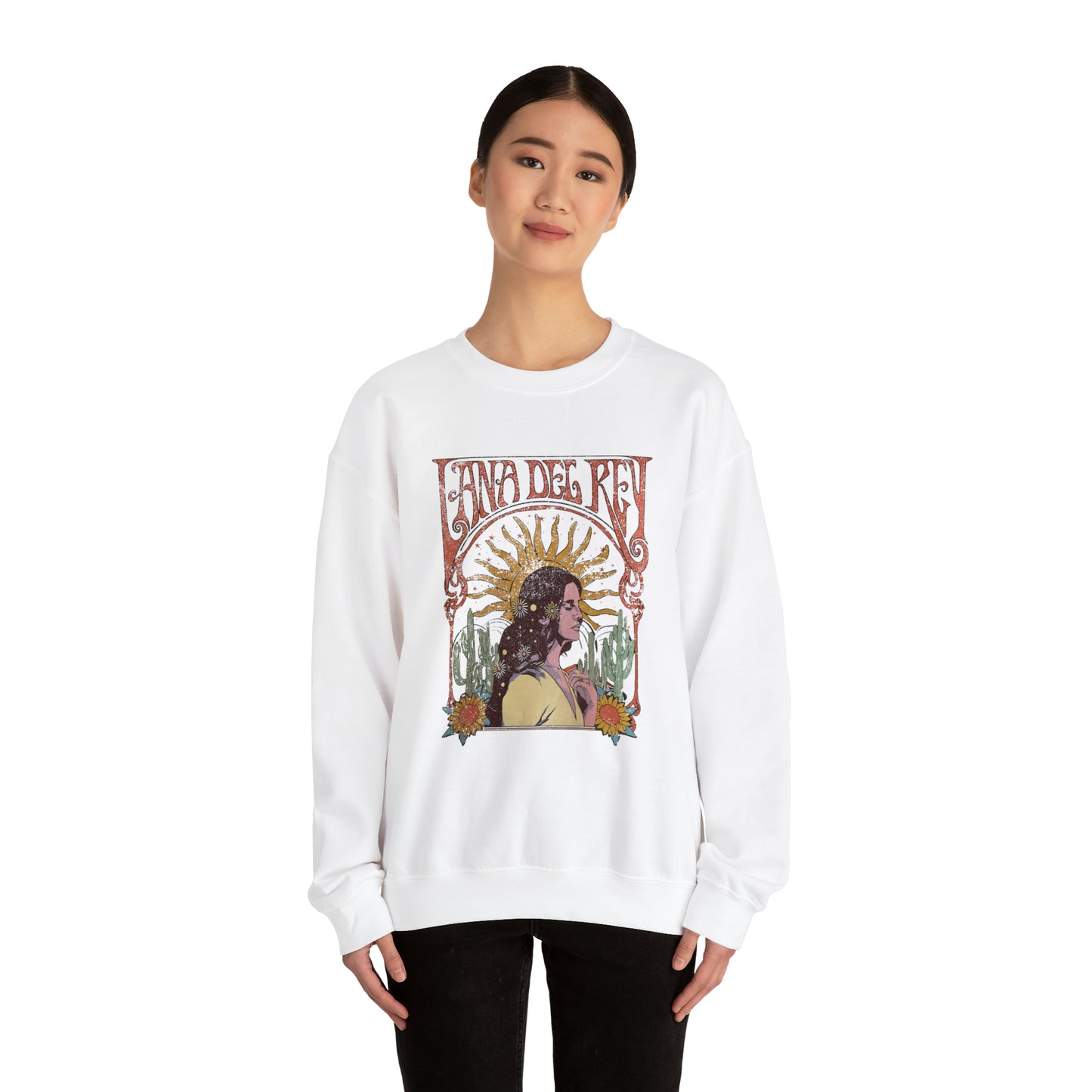 Lana Del Rey Vintage Artwork Unisex Heavy Blend Crewneck Sweatshirt