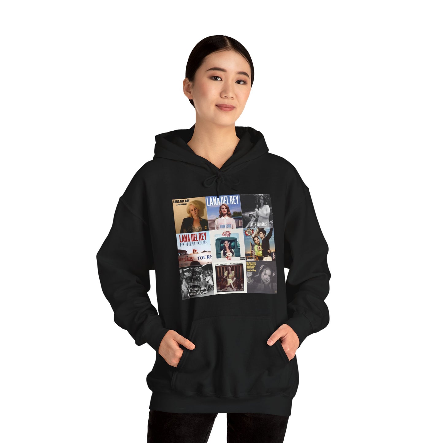 Lana Del Rey Album Cover Collage Unisex Heavy Blend Hooded Sweatshirt