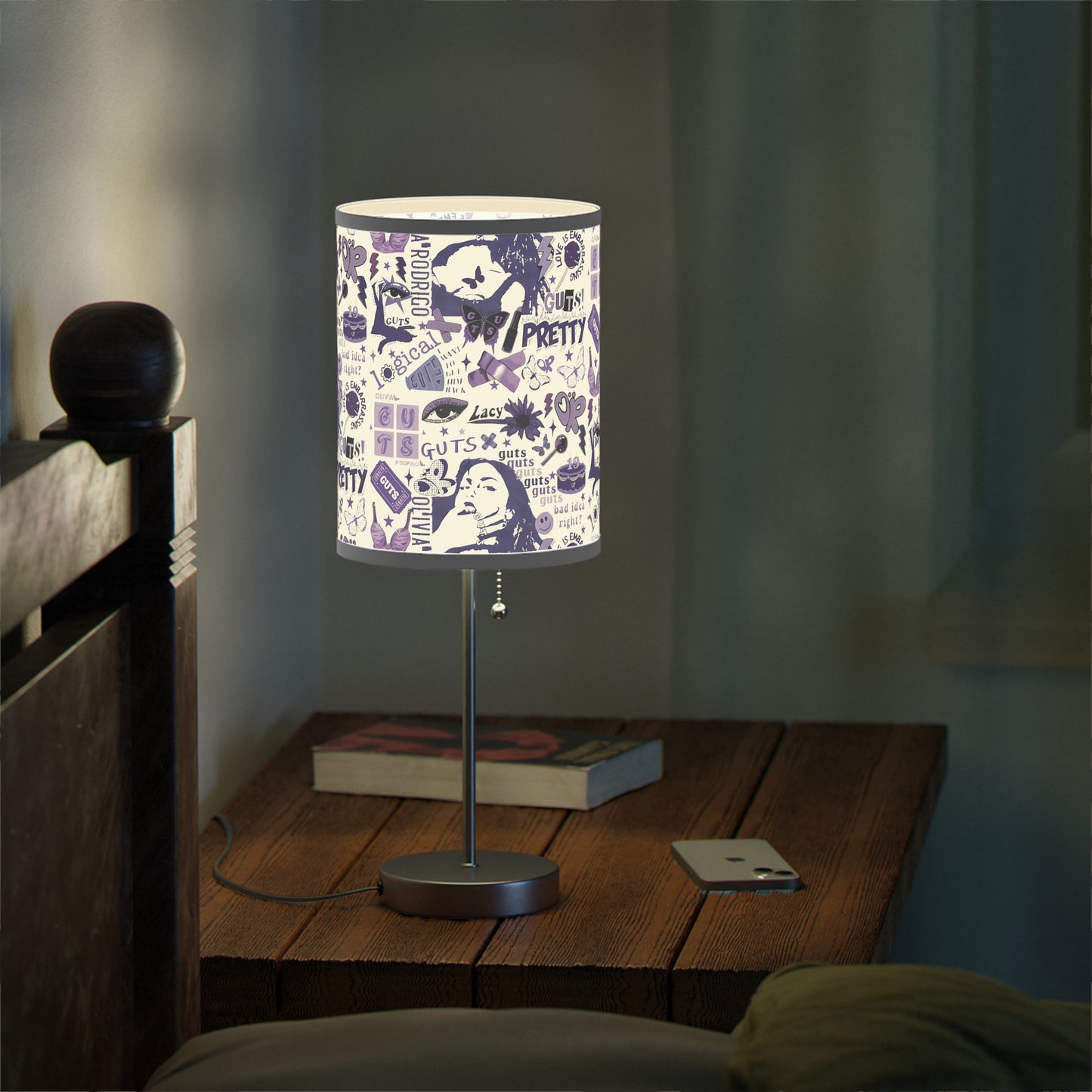 Olivia Rodrigo Guts Tour Collage Lamp on a Stand