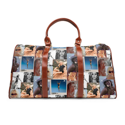 Miley Cyrus Flowers Photo Collage Waterproof Travel Bag