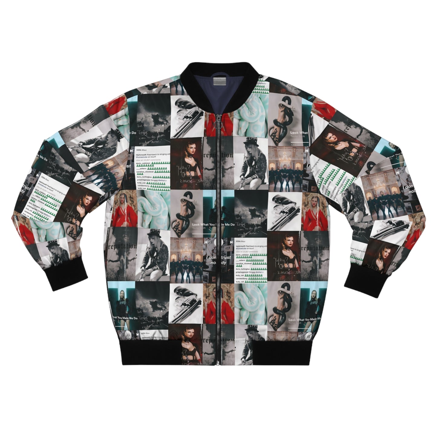 Taylor Swift Reputation Look What You Made Me Do Mosaic Men's Bomber Jacket