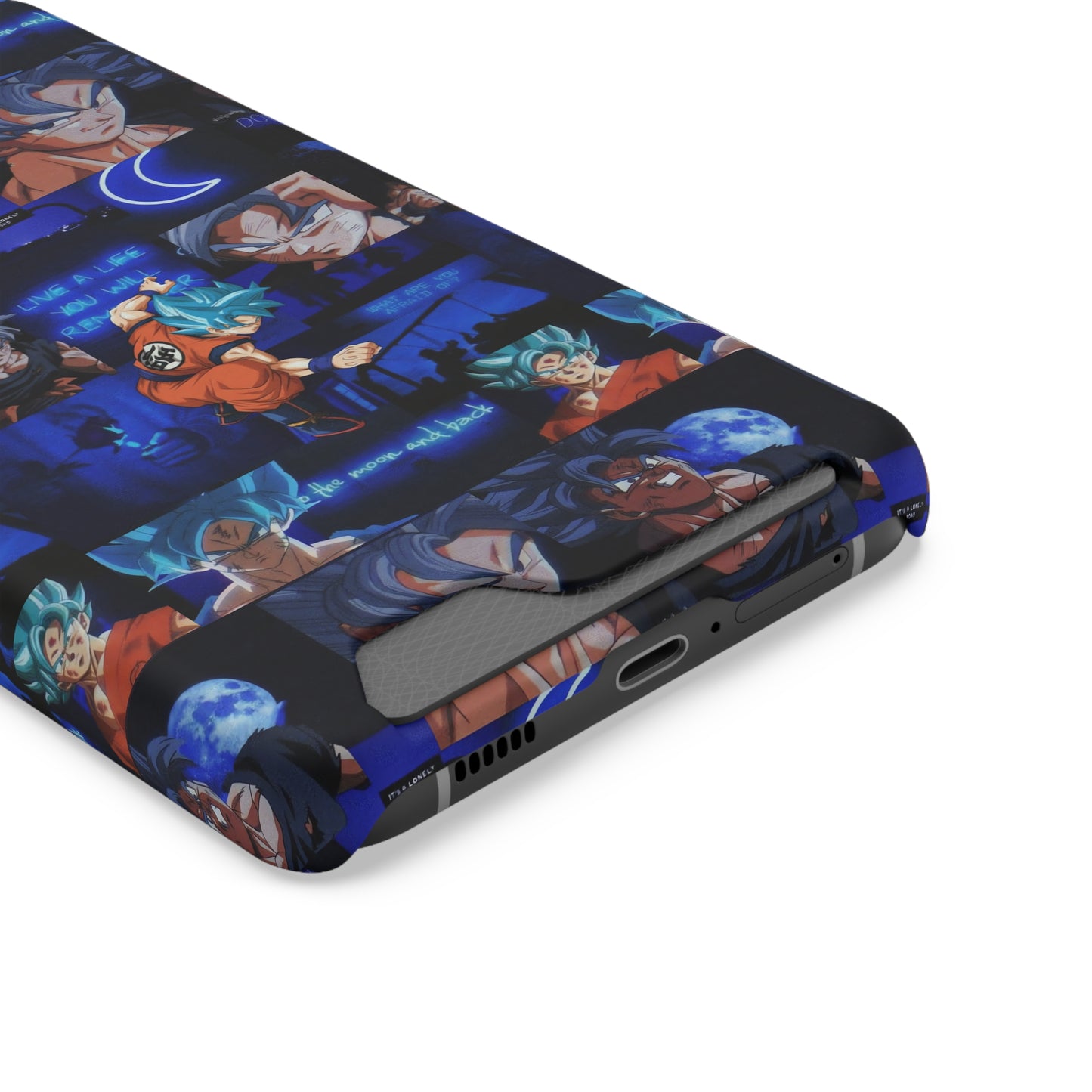 Dragon Ball Z Saiyan Moonlight Collage Phone Case With Card Holder