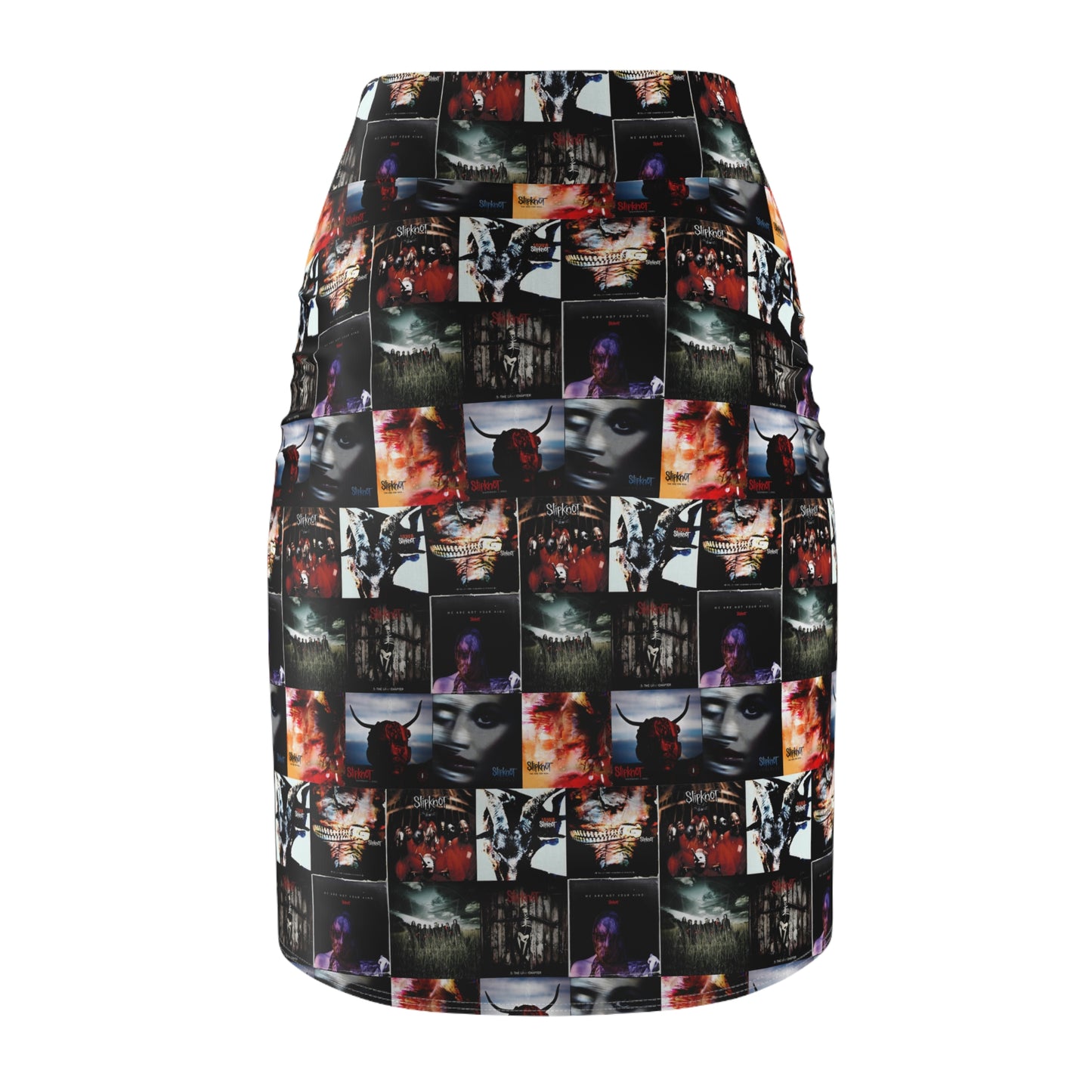 Slipknot Album Art Collage Women's Pencil Skirt