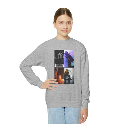 Post Malone On Tour Collage Youth Crewneck Sweatshirt