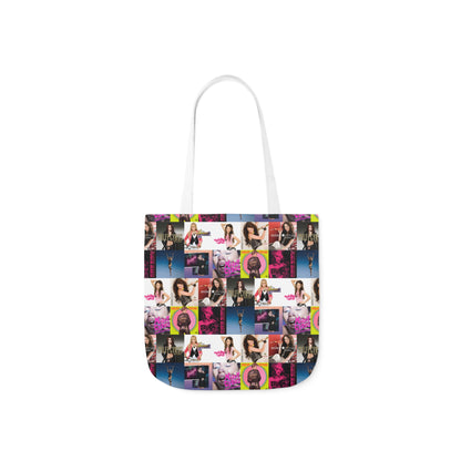 Miley Cyrus Album Cover Collage Polyester Canvas Tote Bag