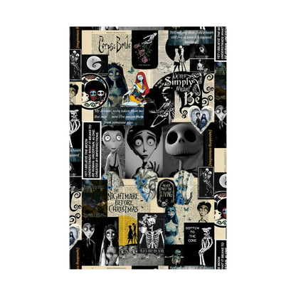 The Nightmare Before Christmas Rotten To The Core Collage Matte Vertical Poster