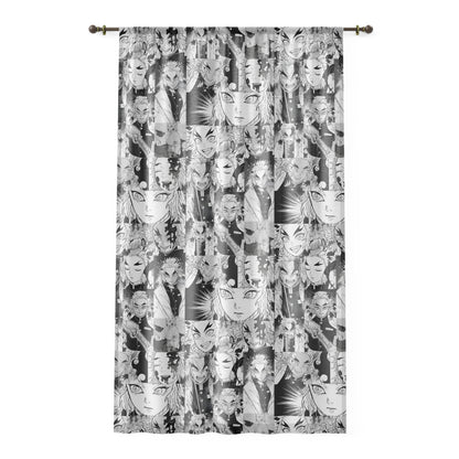 Demon Slayer Kyojuro Rengoku Collage Window Curtain