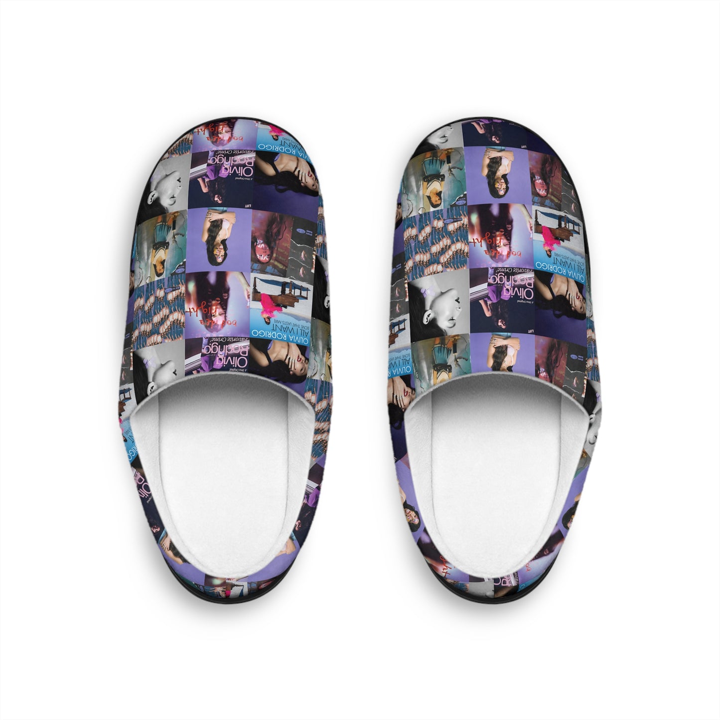 Olivia Rodrigo Album Cover Art Collage Women's Indoor Slippers