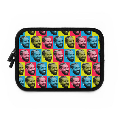 Drake Colored Checker Faces Laptop Sleeve