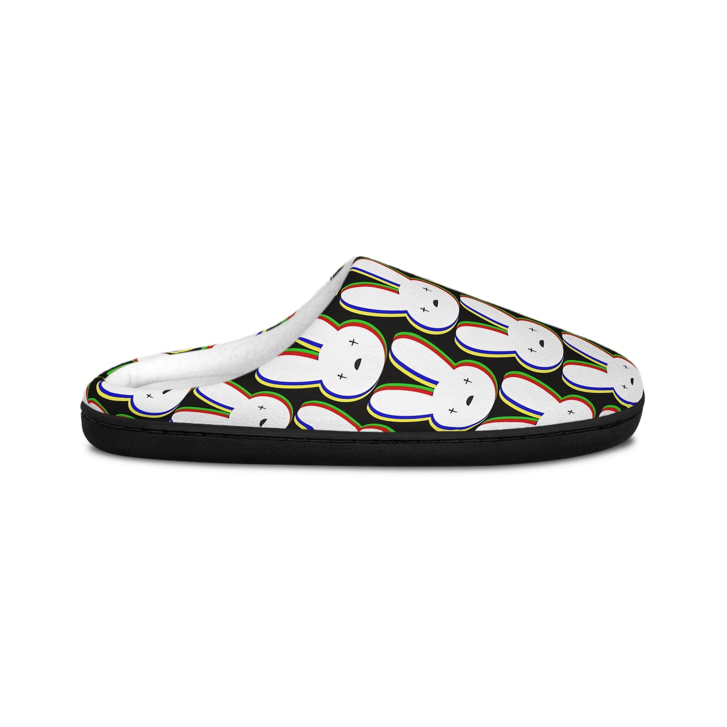 Bad Bunny Logo Pattern Men's Indoor Slippers