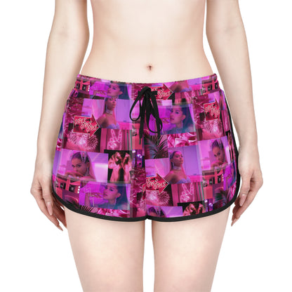 Ariana Grande 7 Rings Collage Women's Relaxed Shorts